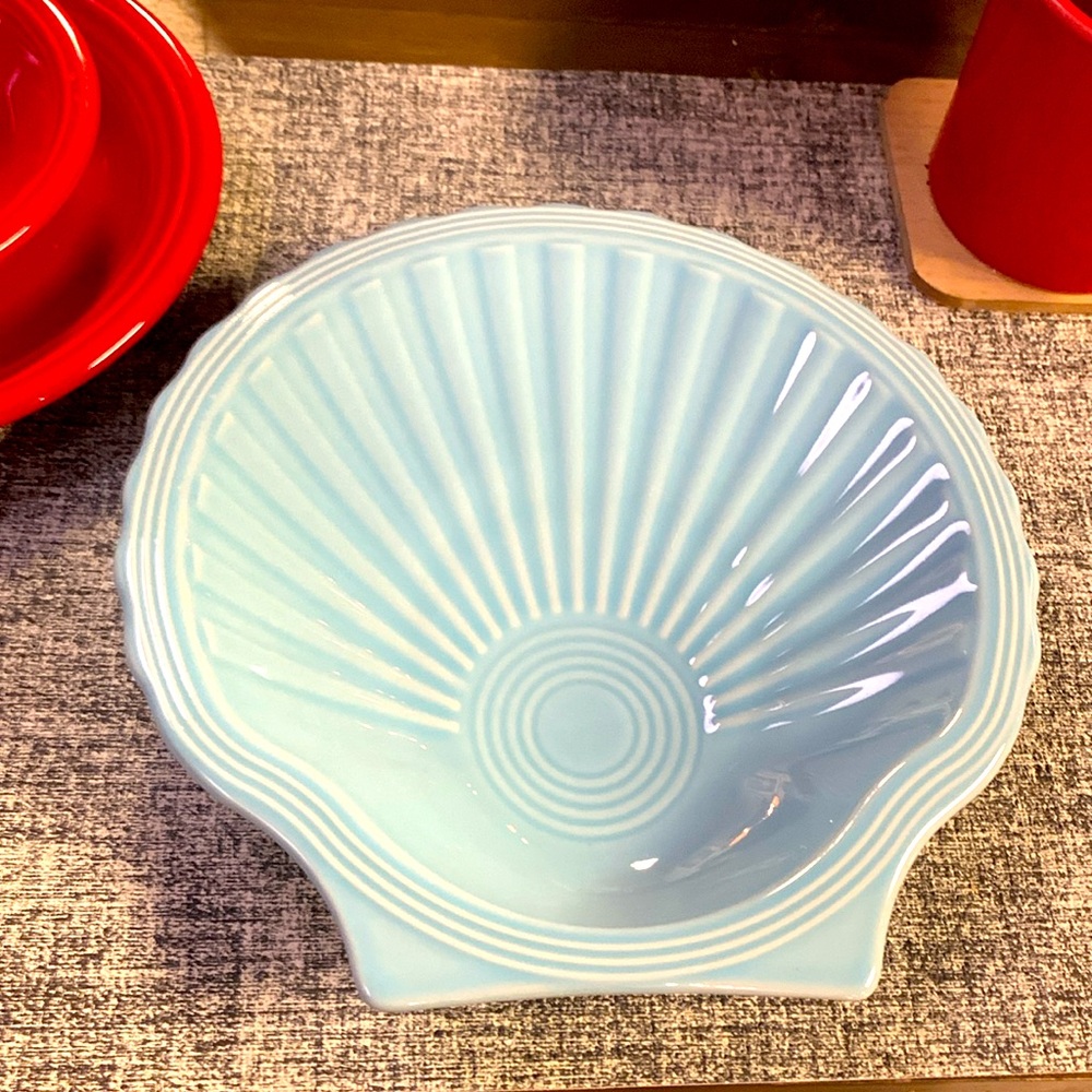 Fiesta Sky Blue Shell Serving Dish